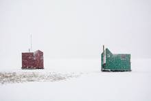 ice fishing shacks