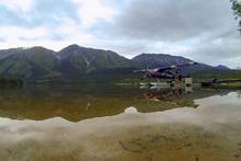 Photo: Shane Townsend. float plane on Tahltan Lake