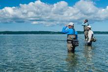 grand traverse bay - fly fishing - carp - lake michigan