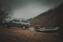 backing flycraft down boat ramp