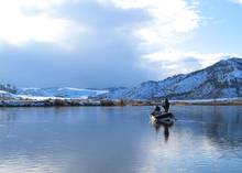 The Missouri River in winter