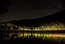upper delaware river train - fly fishing at night