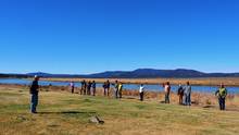 school of trout casting lesson