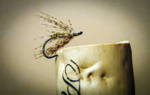 Patridge and olive quill soft hackle fly (photo: Mike Cline).