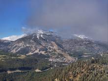 The Yellowstone Club has a long history of transforming public lands across Montana and was deeply involved in reshaping the Crazy Mountains through a controversial land swap in 2025 (photo: Evan Simon / Floodlight). the yellowstone club aerial view