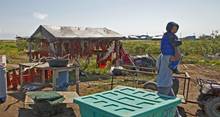 Subsistence salmon fishing in a native Yupik village in Alaska