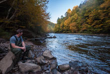 Pennsylvania's Lehigh River in Autumn