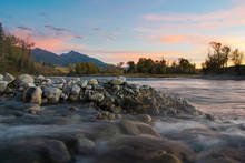 Sunset on the Yellowstone