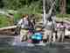 Fisheries biologists on Soda Butte Creek (photo: NPS). Fisheries biologists on Soda Butte Creek