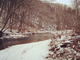 Snowy Winter Stream - Fly Fishing