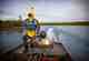 Mark in a banana suit on the Naknek River, Alaska (photo: Earl Harper).