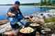 Photo: Mike Sepelak Reindeer Lake - Saskatchewan - Cooking Pike