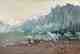 A historic painting of Muir Glacier, circa 1887/1888. Today, the glacier terminates on land and an alder- and willow-flanked creek meanders down to the waters of Muir Inlet (image credit: Thomas Hill). historic painting of muir glacier
