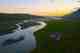 sunset on the blanda river in iceland - long valley lodge
