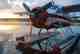 A DeHavilland Otter at the dock on Lake Athabasca