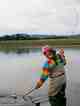 Whitefish Ed (photo: D. Bone). whitefish ed - fly fishing - henry's fork