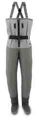 The all-new, zip-front Freestone Z stockingfoot wader. Simms Freestone Z stockingfoot wader.