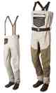 Redington Super Dry pants and zipless models. Redington Super Dry zipless and pants.